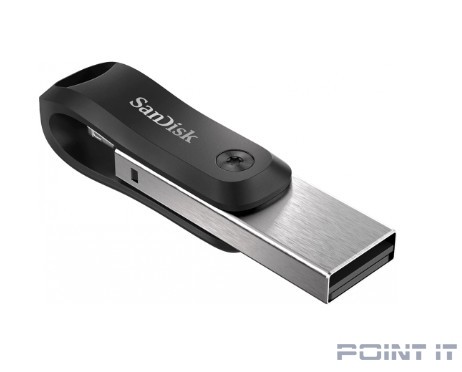 SanDisk USB Drive 64GB iXpand Flash Drive Go - USB3.0 + Lightning - for iPhone and iPad