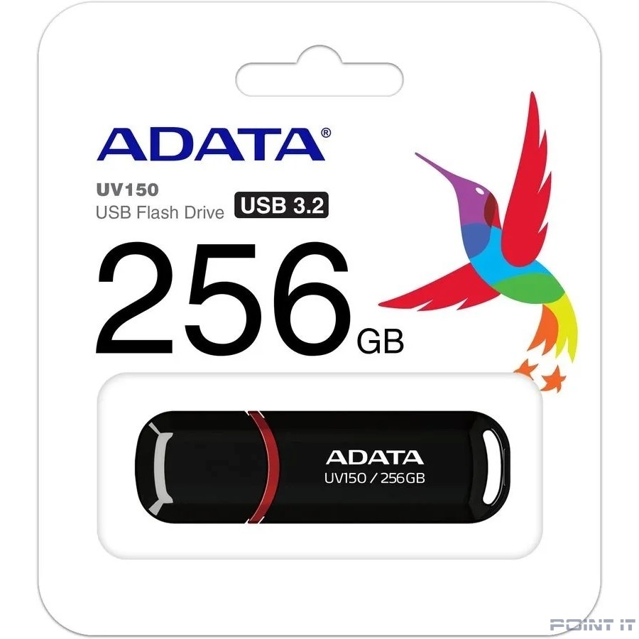 A-DATA Flash Drive 256GB UV150 AUV150-256G-RBK USB3.0 черный