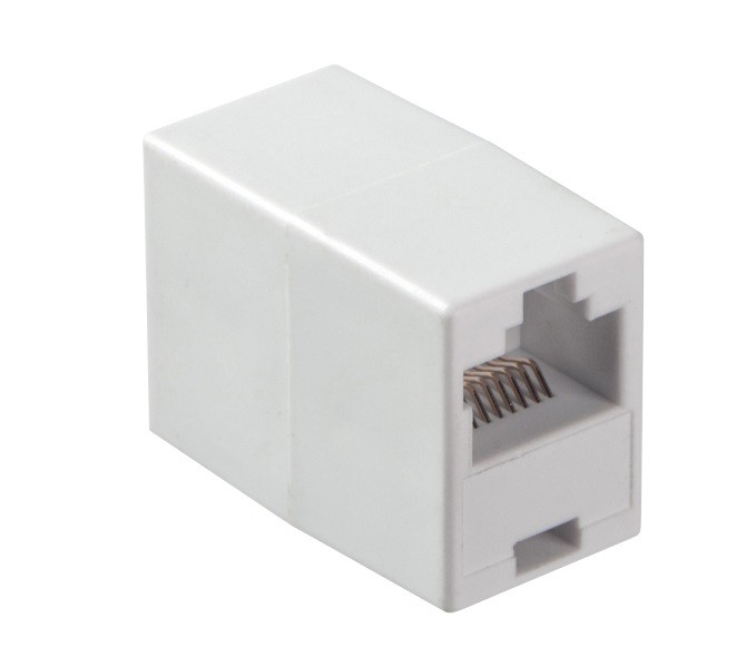 Соединительный модуль RJ-45(8p8c) на RJ-45(8p8c) прямой контакт/ белый