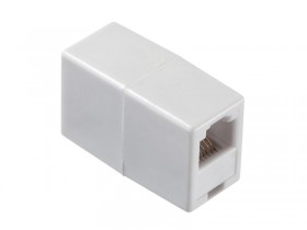Соединительный модуль RJ-12(6p6c) на RJ12 / белый / блистер, Netko
