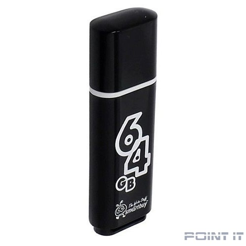 Smartbuy USB Drive 64Gb Glossy series Black SB64GBGS-K