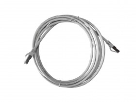 Патч-корд Netko СКС FTP4 cat.6, 3.0м, литой коннектор, серый, LSZH