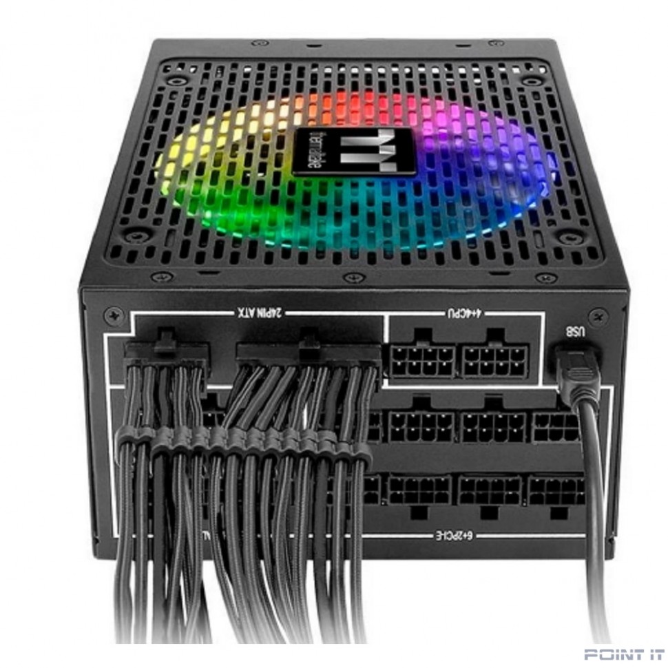 Блок питания Thermaltake Toughpower iRGB PLUS 1250W Titanium /1250W/Fully Modular/Riing Duo/Full Range/Digital/80 Plus Titanium/EU/106% JP CAP/All Flat Cables