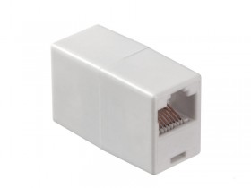 Соединительный модуль RJ-45(8p8c) на RJ-45(8p8c) / белый, Netko