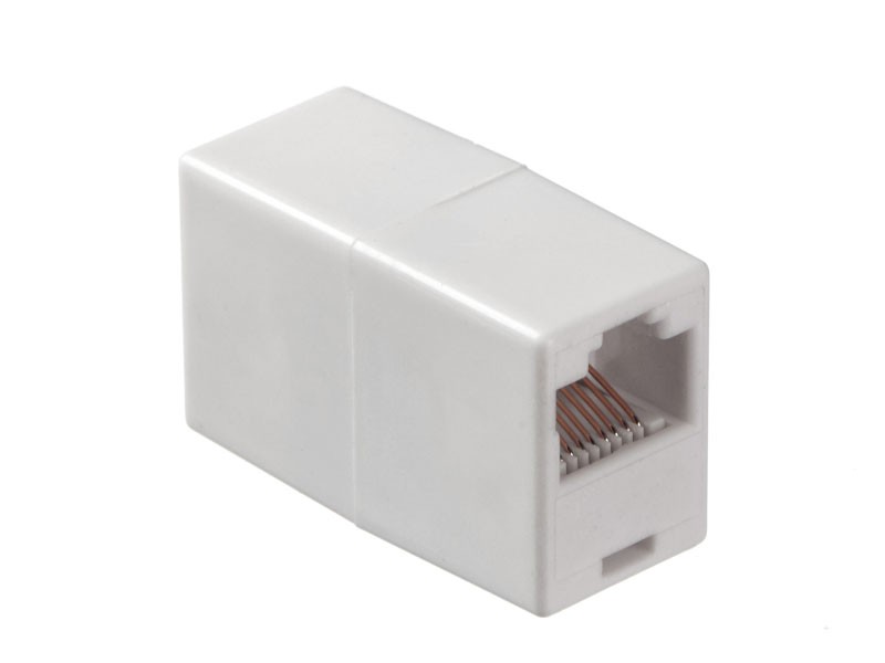 Соединительный модуль RJ-45(8p8c) на RJ-45(8p8c) / белый, Netko