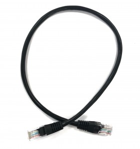 Патч-корд Technolink UTP4 cat 5e, 0,5м, ВС, LSZH, черный, литой коннектор