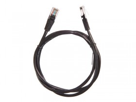Патч-корд Technolink UTP4 cat 5e, 1,0м, ВС, LSZH, черный, литой коннектор