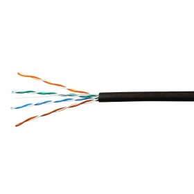 Кабель Skynet Standard UTP4 cat.5е, одножильный / 305м / Cu / Проходит Fluke тест /для наружных работ / черный