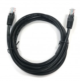 Патч-корд Technolink UTP4 cat 5e, 1,5м, ВС, LSZH, черный, литой коннектор