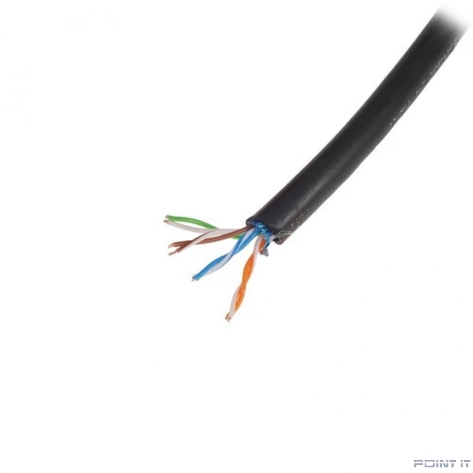 5bites Кабель Express FS5525-305BPE витая пара FTP/SOLID/5E/24AWG/COPPER/PE/BLACK/OUTDOOR/DRUM/305M