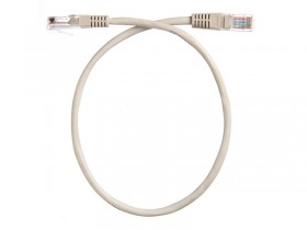 Патч-корд Technolink UTP4 cat 5е, 0,5м, ВС, LSZH, серый, литой коннектор