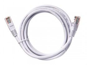 Патч-корд Technolink UTP4 cat 5e, 2,0м, ВС, LSZH, белый, литой коннектор