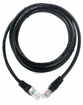 Патч-корд Technolink UTP4 cat 5e, 2,0м, ВС, LSZH, черный, литой коннектор