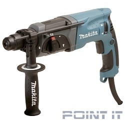 Makita HR2470 Перфоратор SDS+ [HR2470] {780Вт,3реж,2.7Дж,0-4500у\м,2.6кг,чем,зашита уг щеток от пыли}