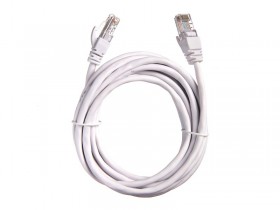 Патч-корд Technolink UTP4 cat 5e, 3,0м, ВС, LSZH, белый, литой коннектор