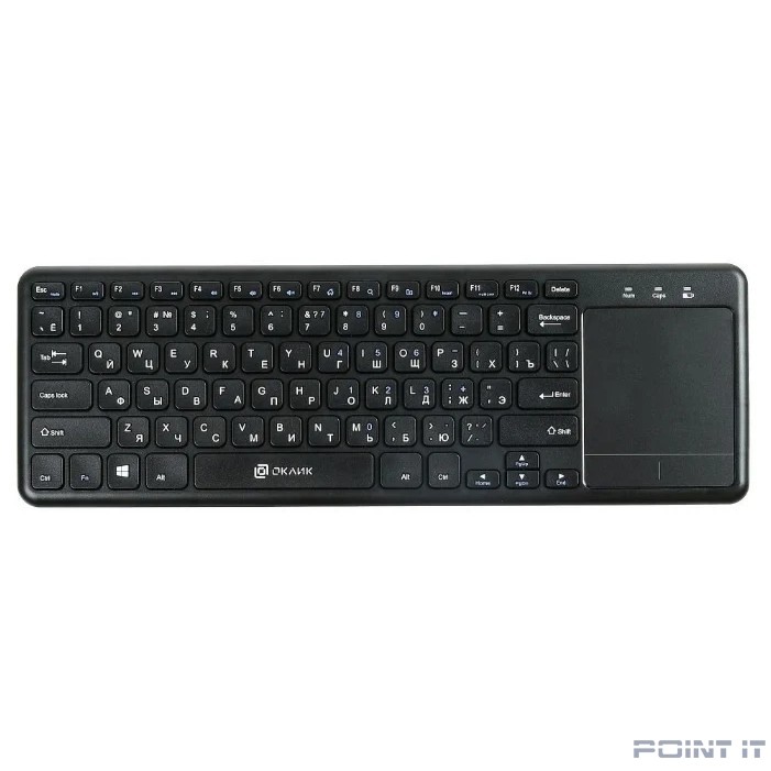Клавиатура Oklick 830ST черный USB [1011937] {Клавиатура беспроводная slim Multimedia Touch}