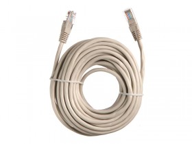 Патч-корд Technolink UTP4 cat 5e, 10,0м, ВС, LSZH, серый, литой коннектор