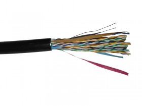 Кабель FTP25 cat.5e, 305м, 0,48мм, наружный, черный