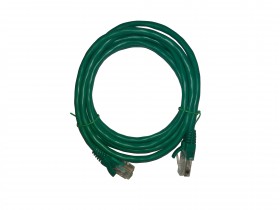 Патч-корд Technolink UTP4 cat 5e, 2,0м, ВС, LSZH, зеленый, литой коннектор