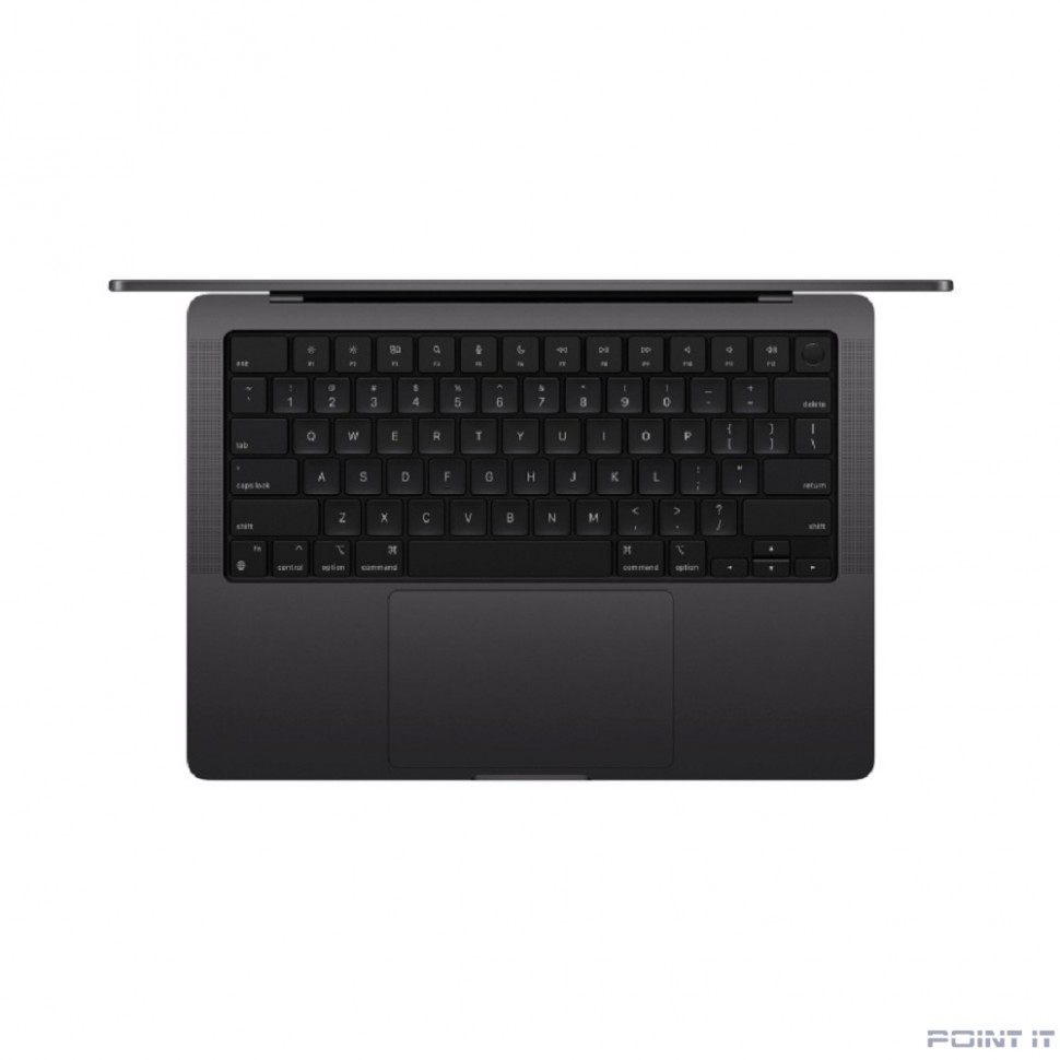 Ноутбук Apple MacBook Pro 14-inch 2024 [MX2H3LL/A] (КЛАВ.РУС.ГРАВ.) Space Black 14.2" Liquid Retina XDR {(3024x1964) M4 Pro 12C CPU 16C GPU/24GB/512GB SSD/без переходника на EU арт.11007065} (США)