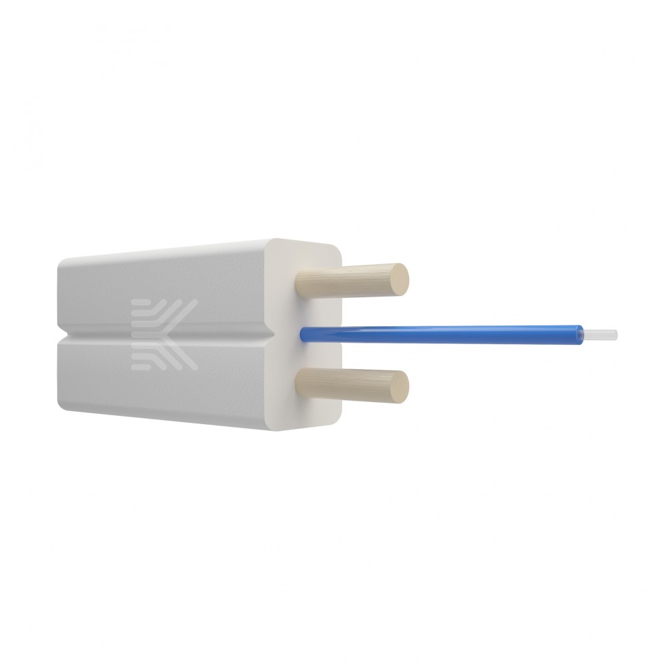 КОСТРОМАКАБЕЛЬ КОС-ДР-1-1хG.657.А 1-нг(А)-HF-WT Кабель оптический FTTH, 1 волокно, G657A1,усилен стеклопрутками (белый)