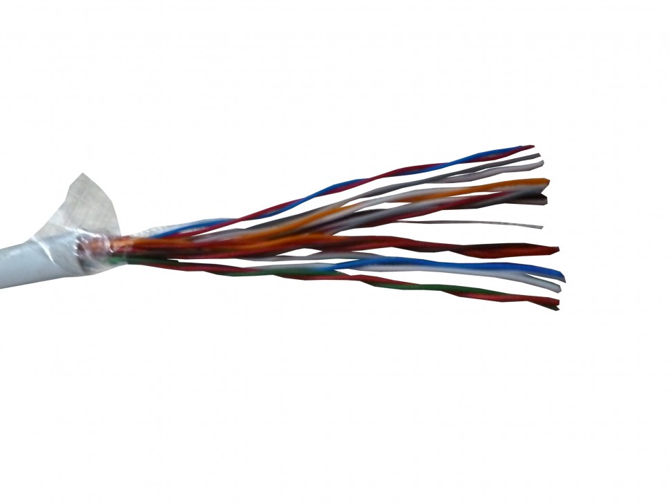 Кабель LC UTP10 cat.3, 305м, 0,40мм, нг(А)-HF LSZH, серый