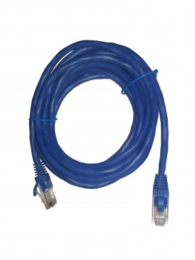 Патч-корд Technolink UTP4 cat 5e, 3,0м, ВС, LSZH, синий, литой коннектор