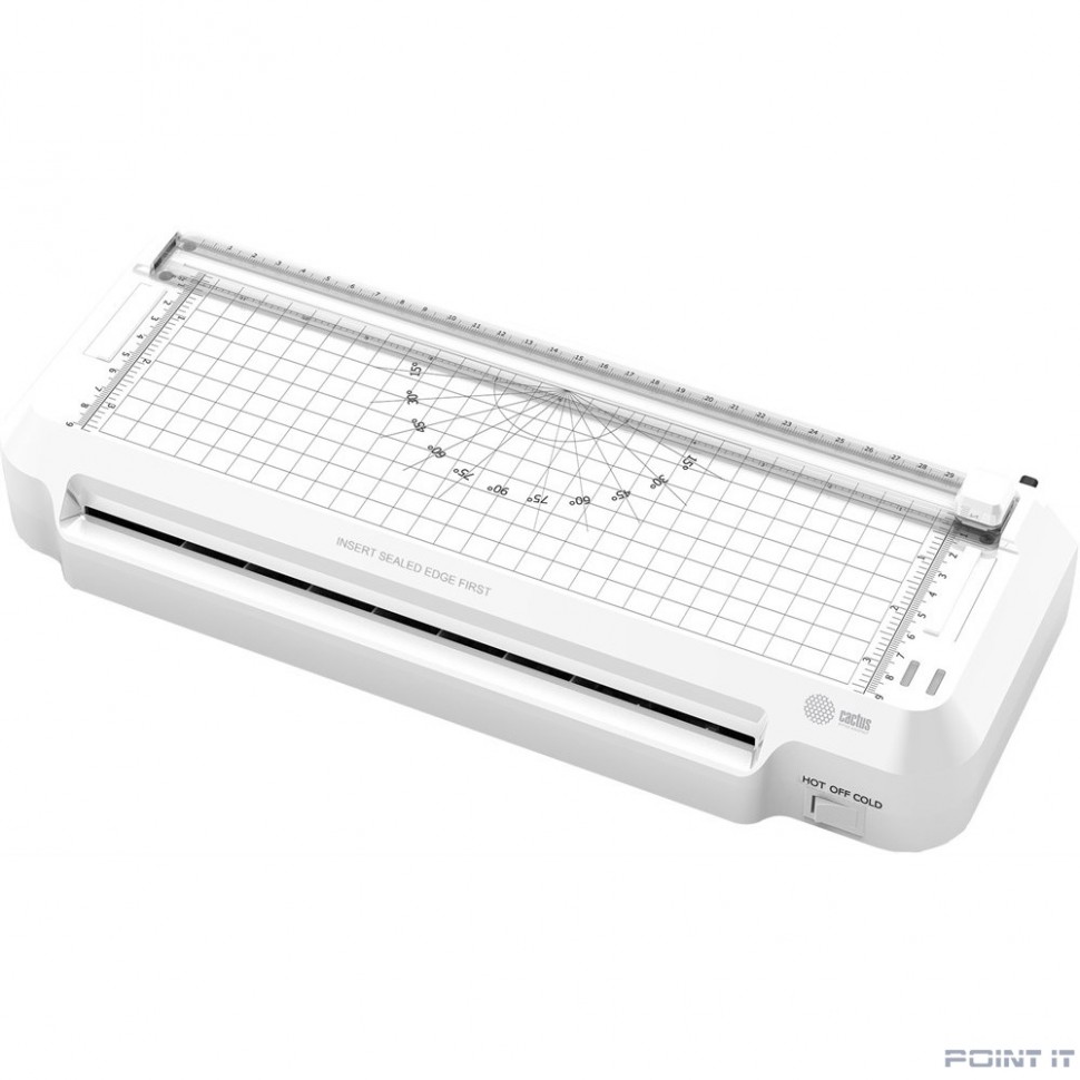 Cactus Ламинатор CS-LAB-F2 белый A4 (70-125мкм) 25см/мин (2вал.) хол.лам. лам.фото
