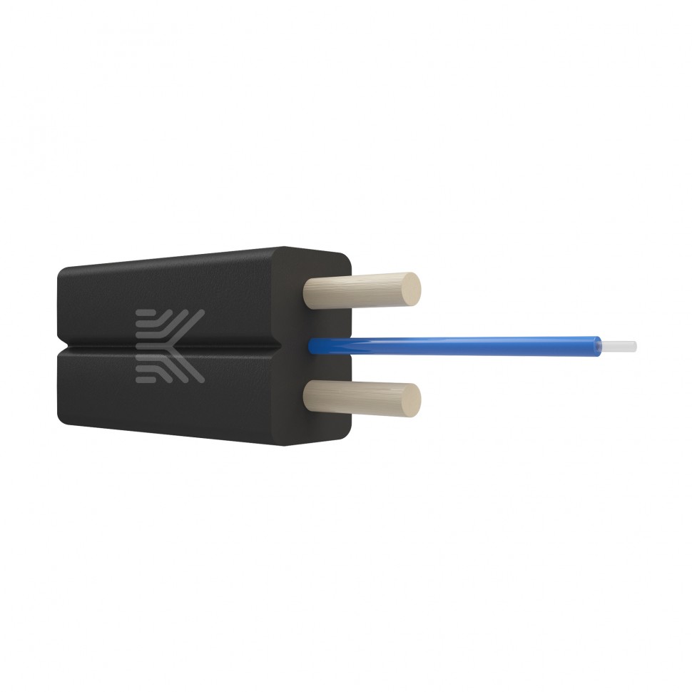 КОСТРОМАКАБЕЛЬ FTTH1-1-BL Кабель оптический FTTH, 1 волокно, G657A1,усилен стеклопрутками (черный)
