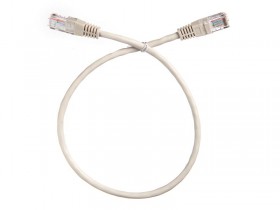 Патч-корд Technolink &quot;C&quot; UTP4 cat.5е, 0.5м, CCA, LSZH, серый, литой коннектор
