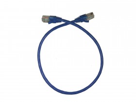 Патч-корд Technolink &quot;C&quot; UTP4 cat.5е, 0.5м, CCA, LSZH, синий, литой коннектор