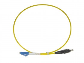 Патч-корд оптический переходной FC-LC/UPC SM Simplex 3.0мм 9/125, 0.5м, LSZH