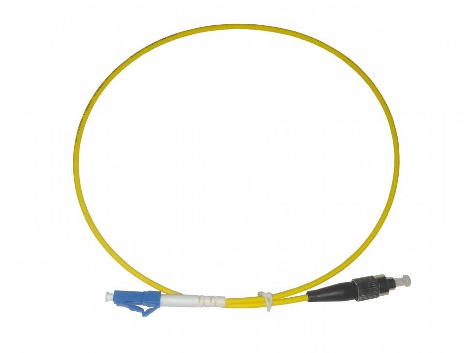 Патч-корд оптический переходной FC-LC/UPC SM Simplex 3.0мм 9/125, 0.5м, LSZH