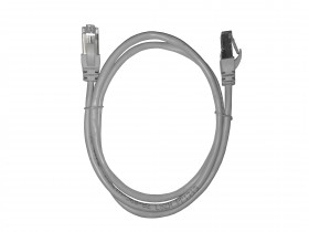 Патч-корд Technolink FTP4 cat.5е, 1.0м, BC, LSZH, серый, литой коннектор