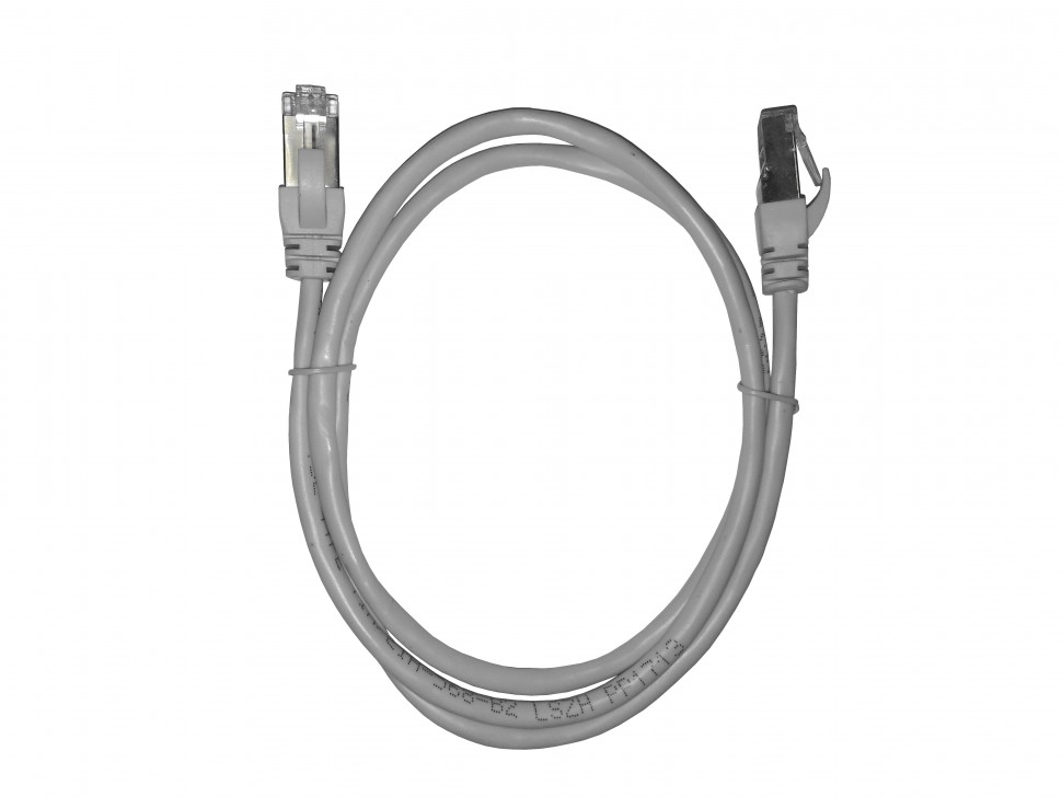 Патч-корд Technolink FTP4 cat.5е, 1.0м, BC, LSZH, серый, литой коннектор