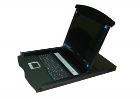 NAI7108TLS KVM Консоль Netko, 19&quot;, 8 портов, экран LCD 17&quot;, USB+PS2, RJ45 разъем - максимальная длина кабеля (патч-корд, приобретается