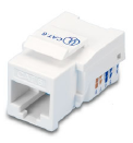 Модуль Keystone неэкранированный, RJ-45, cat.5e, 90°, без инструмента, белый, Netko СКС