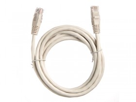 Патч-корд Technolink UTP4 rj45-rj45, cat.6, 2.0м, BC, LSZH, серый, литой коннектор