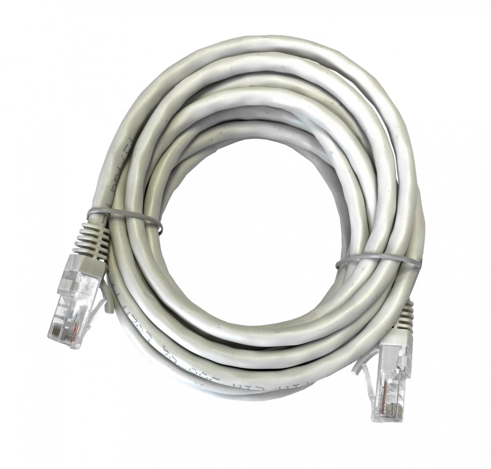 Патч-корд Technolink UTP4 rj45-rj45, cat.6, 3.0м, BC, LSZH, серый, литой коннектор