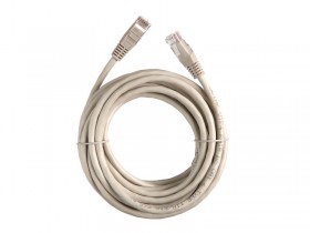 Патч-корд Technolink UTP4 rj45-rj45, cat.6, 5.0м, BC, LSZH, серый, литой коннектор