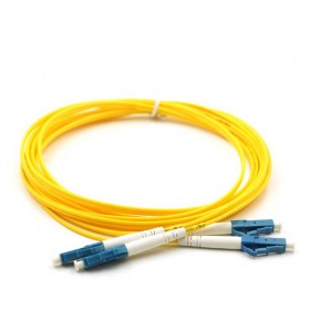 Патч-корд оптический соединительный LC-LC/UPC SM Duplex 3.0мм 9/125, 2м, LSZH