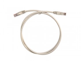 Патч-корд Netko СКС UTP4 cat.5e, 1.0м, литой коннектор, серый, LSZH