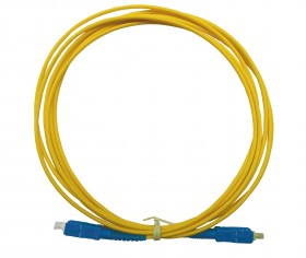 Патч-корд оптический соединительный SC-SC/UPC SM Simplex 3.0мм 9/125, 3м Netko, LSZH