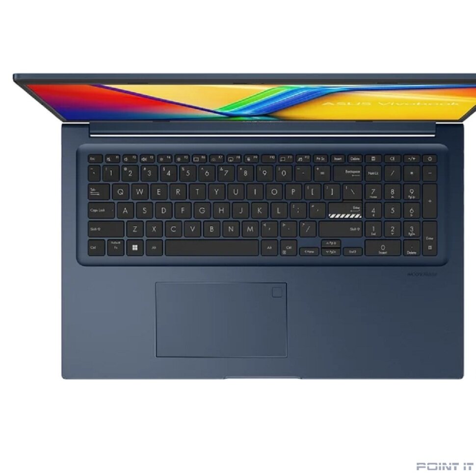 Ноутбук ASUS X1704V (X1704VA-AU881) 17.3"/FHD/IPS/250N/5 120U/16GB/SSD512GB/Intel Graphics/FingerPrint/Backlit/DOS/Quiet Blue (90NB13X2-M00BP0)